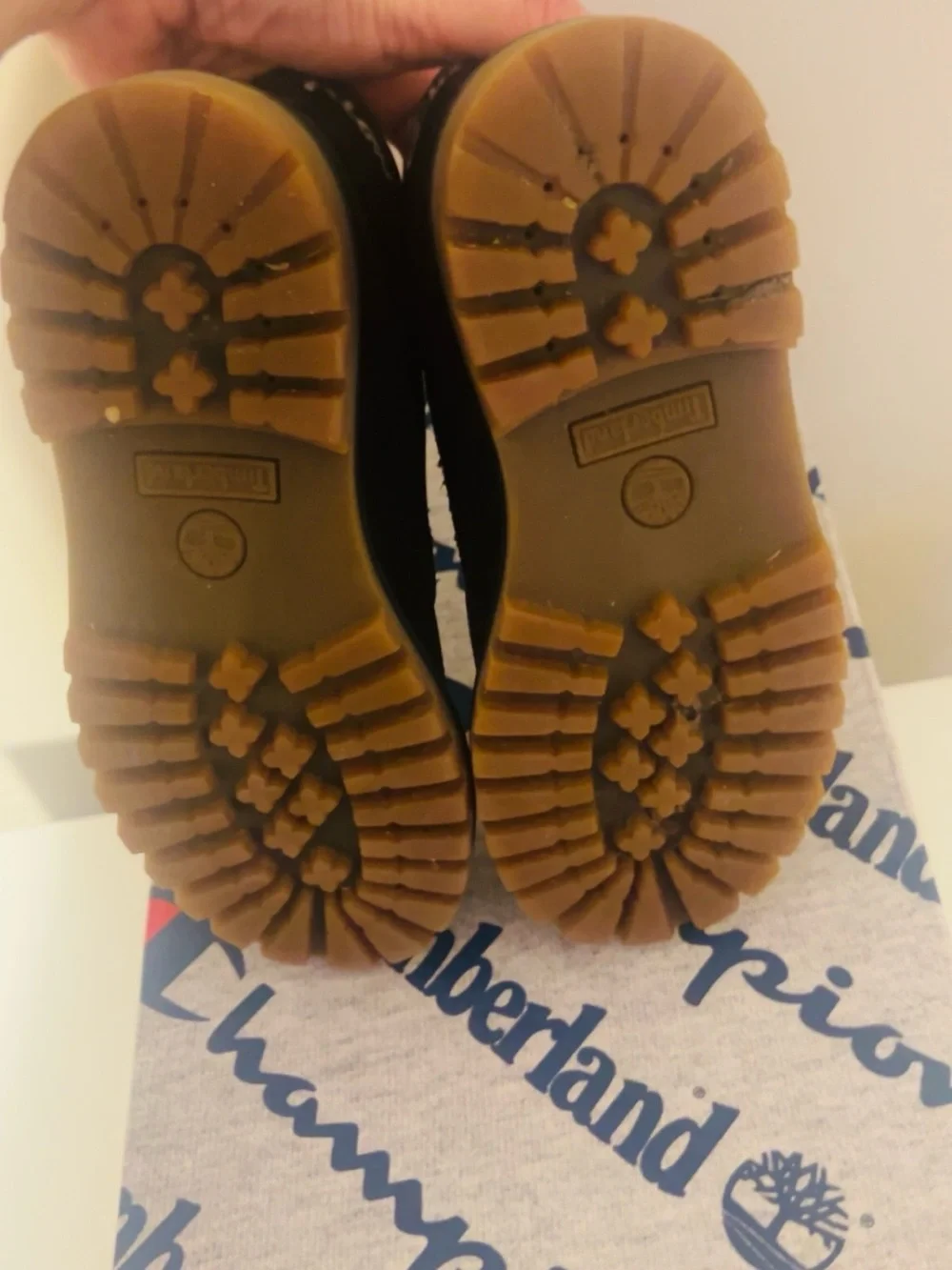 Little Boys Timberland x Champion 6” Boots Black 12C Rare Collab w/ Box